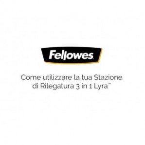 Rilegatrice 3 in 1 Fellowes Lyra a dorsi plastici, pinzatrice e