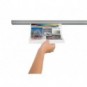 Binario magnetico porta documenti Jalema Grip 60 cm alluminio grigio
