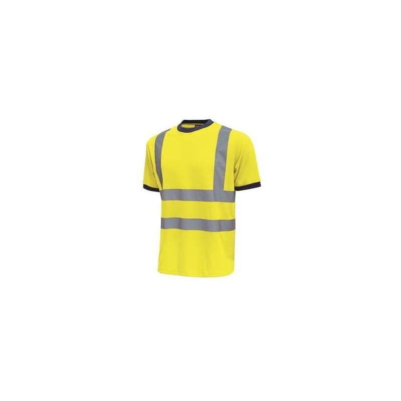 EC - T-Shirt alta visibilità Glitter U-Power cotone-poliestere giallo fluo -