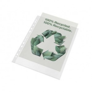 Buste a perforazione universale Esselte Office f.to 22x30 cm 100% riciclate trasparenti - conf. 50 pezzi - 627502