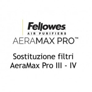 Purificatore dÂ’aria da muro Fellowes Aeramax Pro Am 4 per ambienti fino a 130 mÂ² 49,7x88,1x22,8 cm - bianco - 9451001