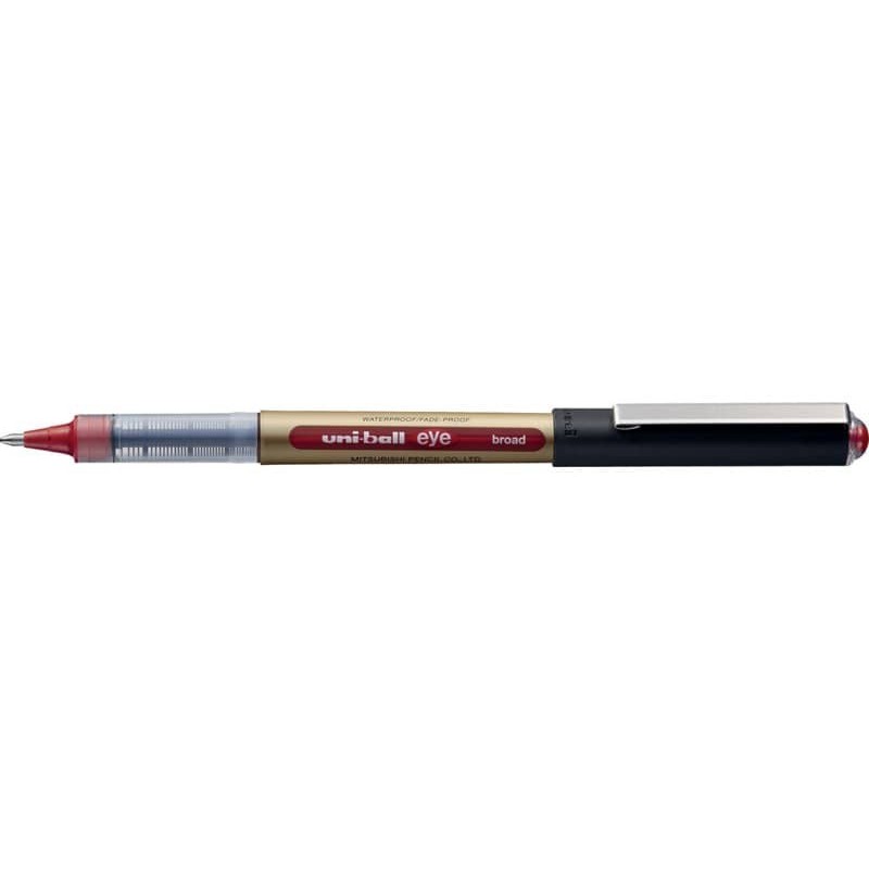 Penna Roller inchiostro liquido Uni-Ball Eye punta media 1 mm rosso M UB150 10 R