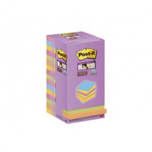 Foglietti riposizionabili Post-it® Super Sticky Color Notes 76x76 mm