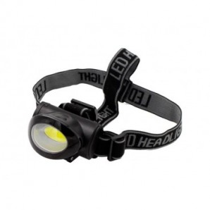 Torcia da testa LED con parabola Discover Head Light Luce quadra nero -