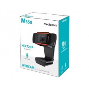 Webcam Mediacom M350 HD 720P nero - risoluzione 1280x720 px - USB 2.0