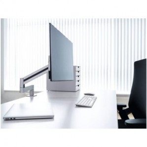 Braccio porta monitor per 1 schermo max 27\\" DURABLE argento metallizzato 345x470x120 mm - 5083-23