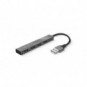 Hub Mini USB 2.0 a 4 porte in alluminio Trust grigio 23786