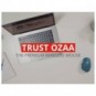 Mouse ergonomico ricaricabile wireless Trust OZAA ricevitore USB A 2.0 - portata 10 m - azzurro - 24034