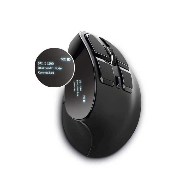 Mouse ergonomico verticale wireless Trust VOXX ricaricabile - Prontoffice