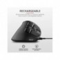 Mouse ergonomico verticale wireless Trust VOXX ricaricabile - ricevitore USB A 2.0 con display - nero 23731