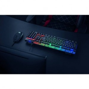 Tastiera e mouse gaming Trust GXT 838 Azor nero - luci a LED con modalità di