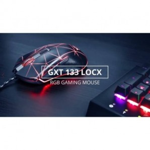 Mouse gaming illuminato Trust GXT133 LOCX nero con luci LED a 4 colori 22988