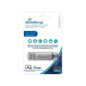Chiavetta USB 3.0 Media Range con spina USB Type-C™ - 32 GB - argento