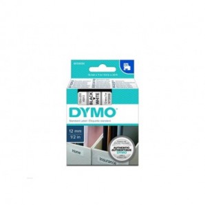 Nastro per etichettatrici Dymo D1 12 mm x 7 m nero/bianco -conf. 10 pezzi - 2093097