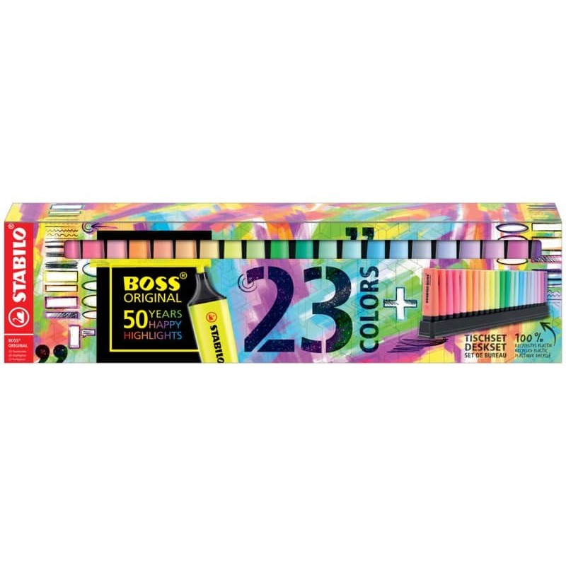 Desk set evidenziatori Stabilo Boss® Original 2-5 mm colori assortiti -