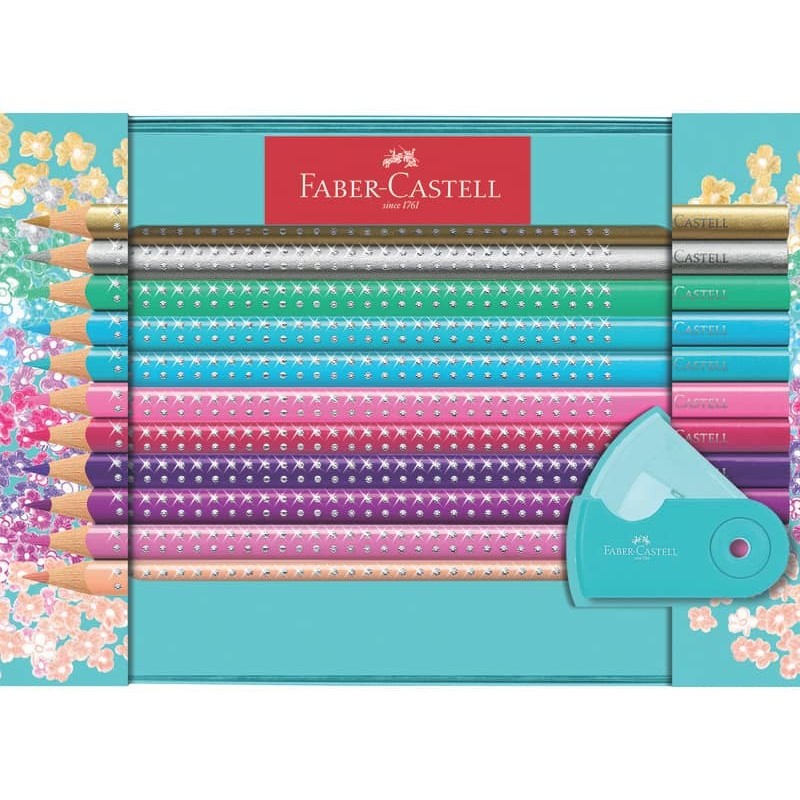 Matite colorate Faber-Castell Sparkle colori assortiti 20 matite +