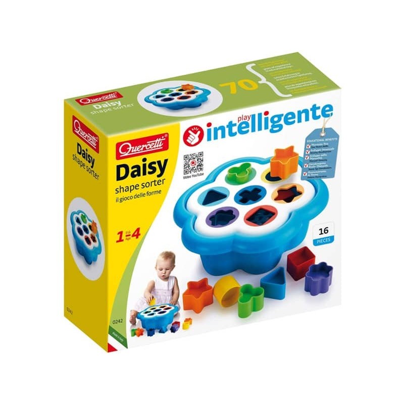 Gioco educativo Quercetti Daisy Shape Sorter gioco delle forme e dei colori -