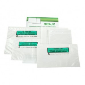 Buste adesive neutre in carta - Methodo DL trasparenti - 228x120 mm - 250 pz