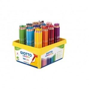 Schoolpack Giotto pastelli tondi mina 3,3 mm laccati 24 colori assortiti Green