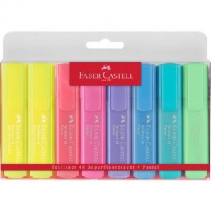 Evidenziatori Faber-Castell Textliner 46 Pastel 1-2-5 mm - colori assortiti -