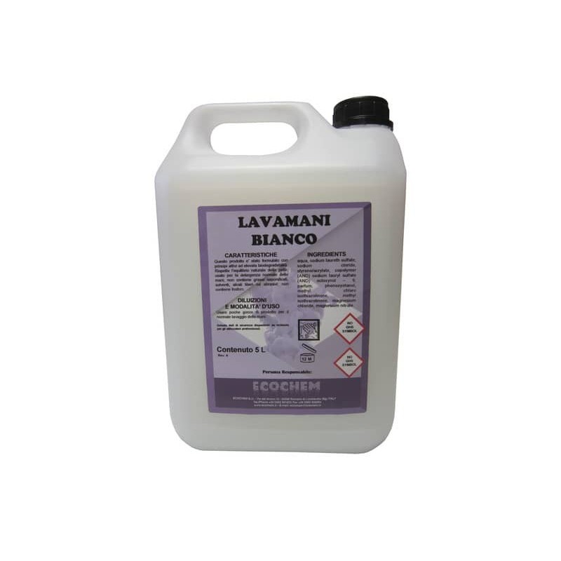 Detergente lavamani bianco Echochem 5 lt