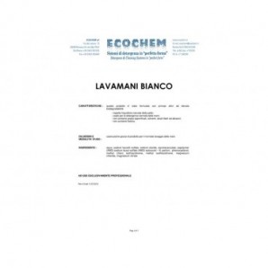 Detergente lavamani bianco Echochem 5 lt