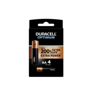 Batterie alcaline Duracell Optimum Stilo AA - MN1500 mAh - blister da 4 -