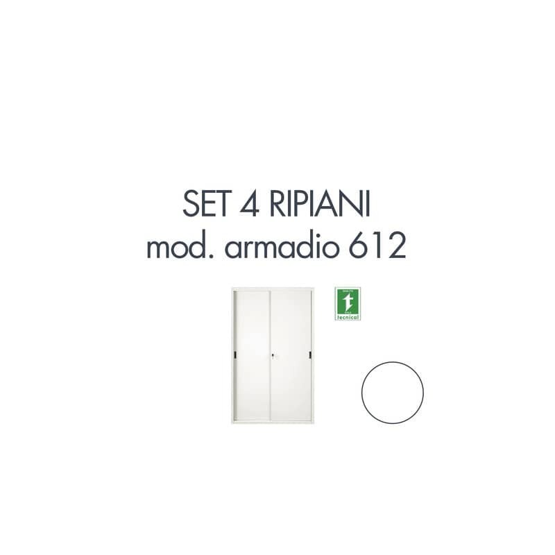 Set 4 ripiani per armadio Tecnical 2 612 612-BA BIANCO 805141163039