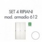 Set 4 ripiani per armadio Tecnical 2 612 612-BA BIANCO 805141163039