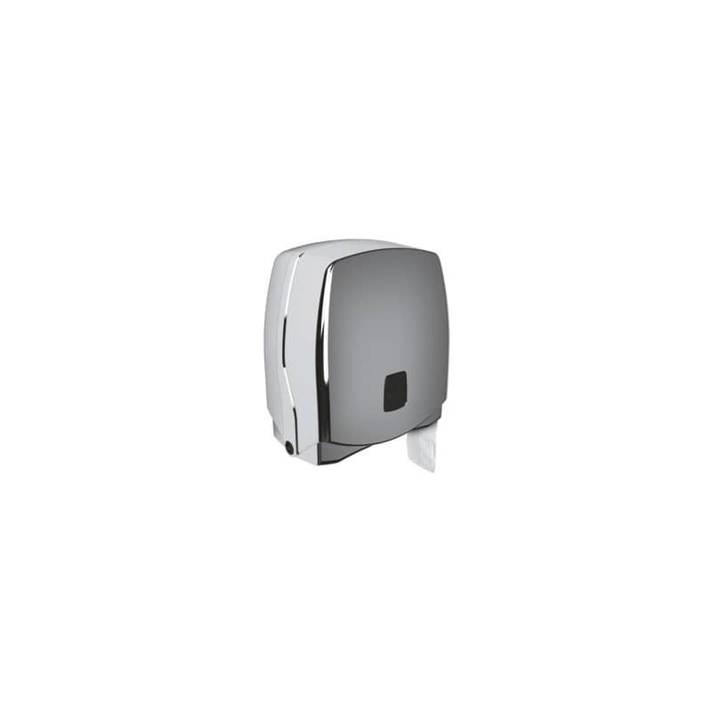 Mini distributore di carta igienica jumbo QTS Ø max rotolo 20 cm - argento STE-TO3/SS