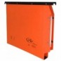 Cartelle sospese orizzontali per armadi Joker interasse 33 cm - fondo a U 3 cm - arancio - confezione 25 pezzi