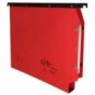 Cartelle sospese orizzontali per armadi Joker interasse 33 cm - fondo a U 3 cm - rosso - confezione 25 pezzi