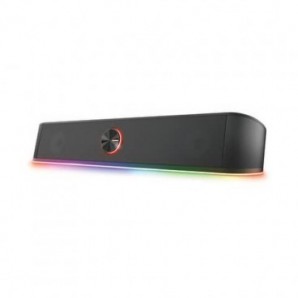 Soundbar stereo gaming illuminata RGB Trust GXT 619 Thorne - design salvaspazio - nero - 24007