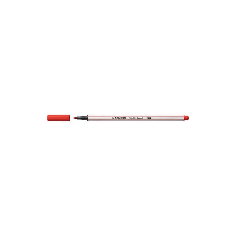 Pennarello Stabilo Pen 68 brush - punta a pennello - M 1 mm carminio 568/48