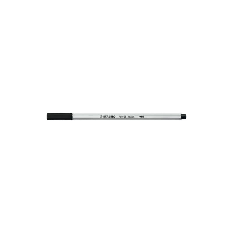 Pennarello Stabilo Pen 68 brush - punta a pennello - M 1 mm nero 568/46