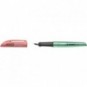 Penna stilografica Stabilo Flow Cosmetic - 0,5 mm - inchiostro blu - fusto rosa/verde metallizzato - 5072/4-41