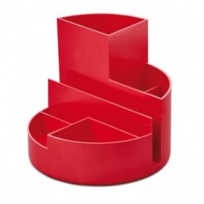 Portaoggetti Maul MAULRoundBox - riciclato rosso - Ø 14 cm h.12,5 cm Z710016