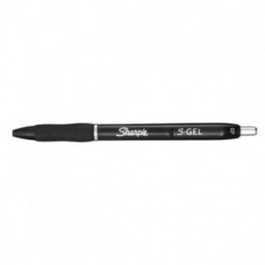 Penna gel a scatto Sharpie S-Gel - punta media 0,7 mm - nero 2136595