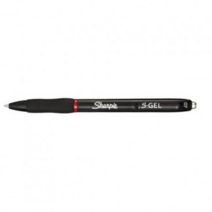 Penna gel a scatto Sharpie S-Gel - punta media 0,7 mm - rosso 2136599