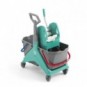 Carrello per pulizie TTS Nickita Tec - 25 + 25 Lt - verde 00006161VE