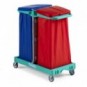 Carrello porta rifiuti per raccolta differenziata TTS Magic Line Basic 100B Verde - doppio - ML100B0A0000