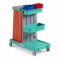 Carrello porta rifiuti per raccolta differenziata TTS Magic Line Verde 1 contenitore + 2 vaschette - ML110B0A0000