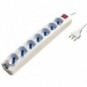 Multipresa con interruttore luminoso Mkc spina standard italiano 2P+T 16A - 7 prese schuko bipasso - 3500 W 492517130