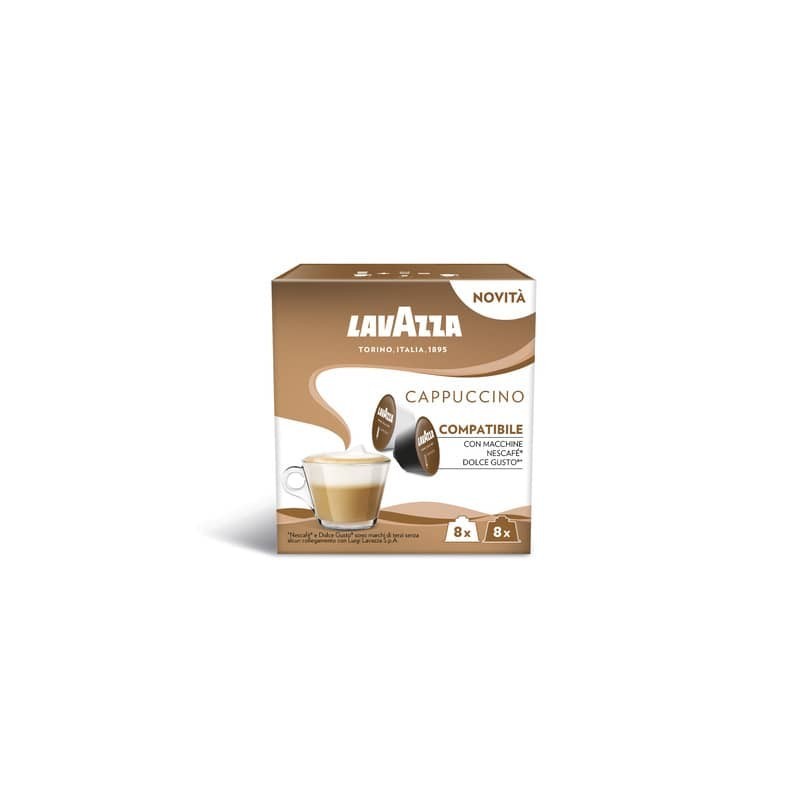 Caffè in cialde Astuccio 16 capsule 200 g compatibili Dolce Gusto Lavazza Cappuccino - 2321