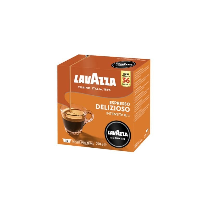 Caffè in cialde Lavazza Astuccio 36 capsule A Modo Mio Delizioso 8200