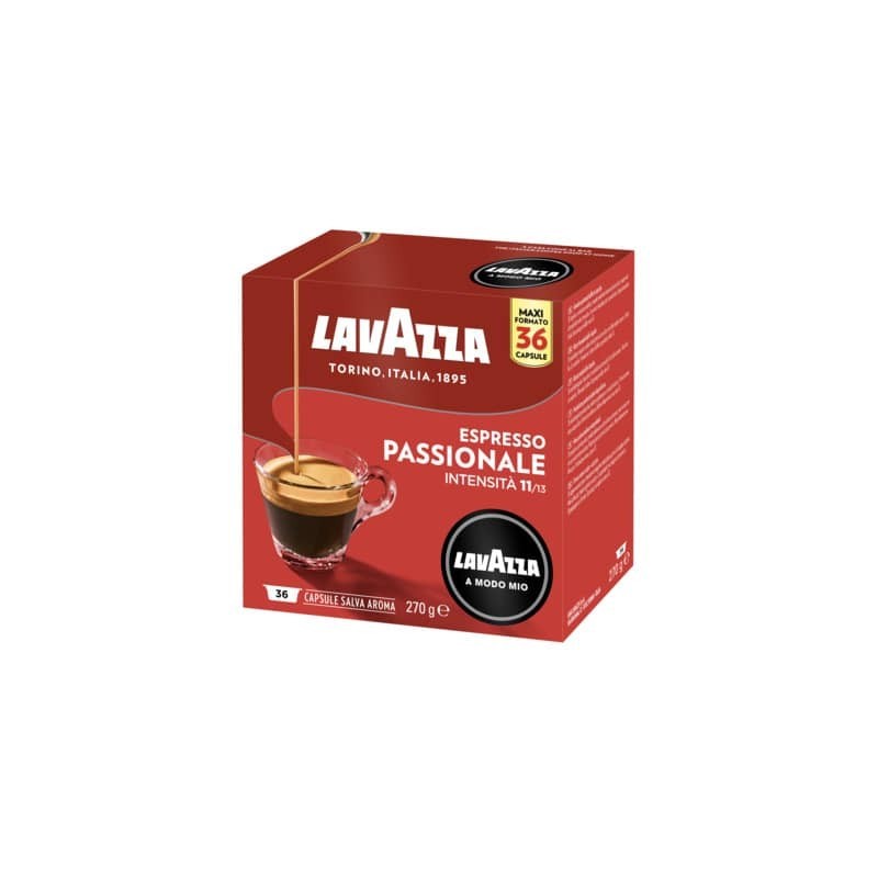 Caffè in cialde Lavazza Astuccio 36 capsule A Modo Mio Passionale 8715