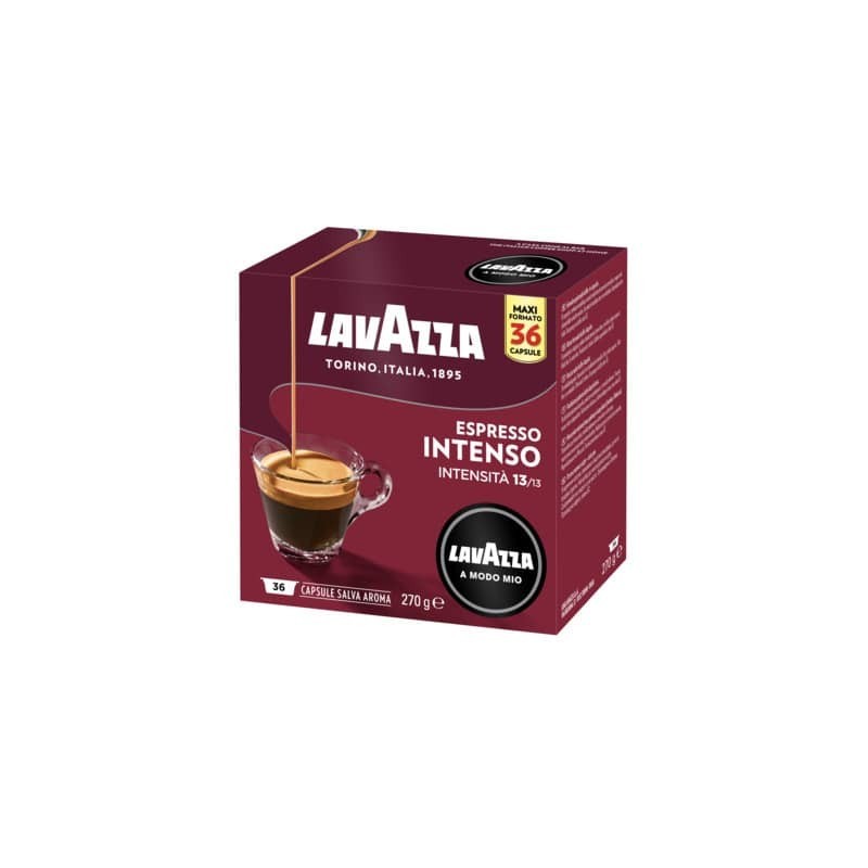 Caffè in cialde Lavazza Astuccio 36 capsule A Modo Mio Intenso 8716