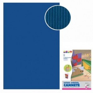 Cannetè - 50x70 cm - busta 10 fogli - 230 g/m² Deco blu 2206/2