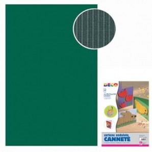 Cannetè - 50x70 cm - busta 10 fogli - 230 g/m² Deco verde scuro 2206/3