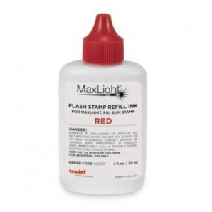 Inchiostro per timbri Trodat MaxLight REFILL 59 ml - rosso - 102537